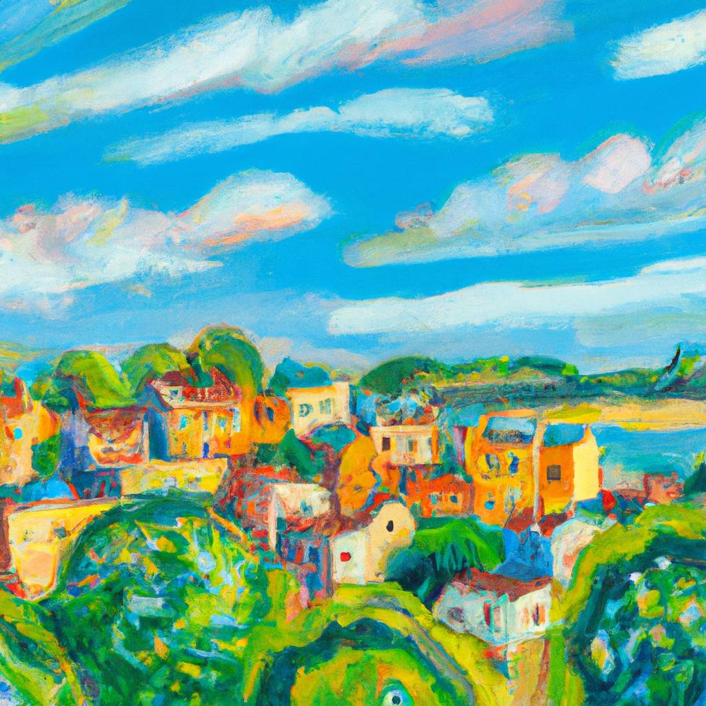 My painting of the scene