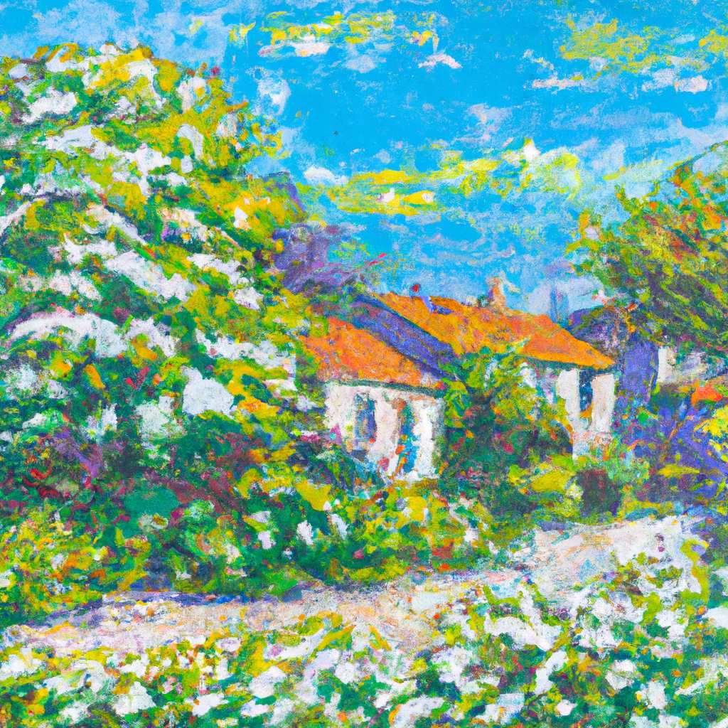 My painting of the scene