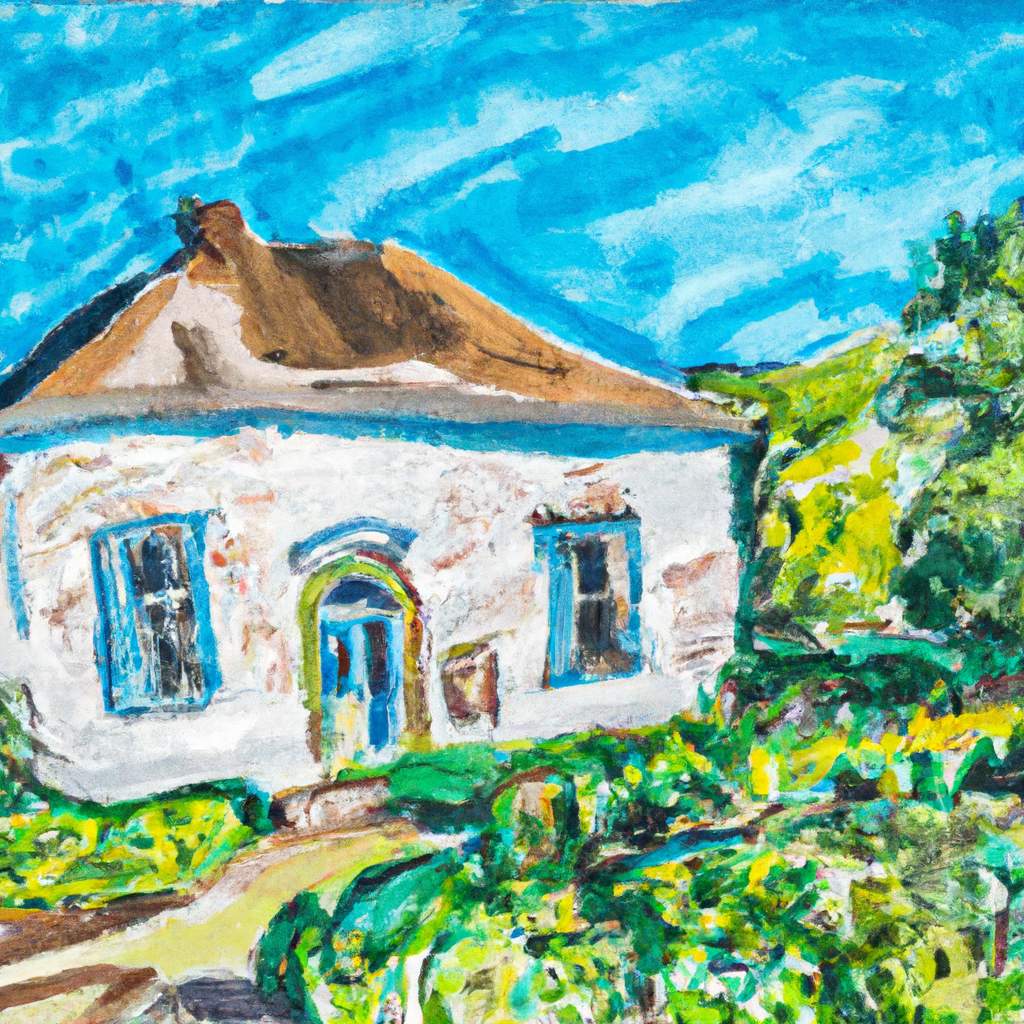 My painting of the scene