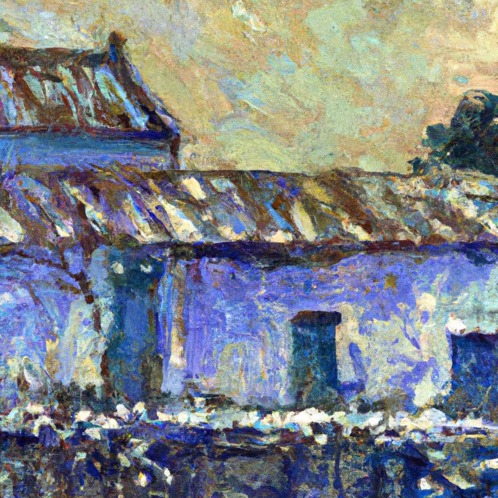 My painting of the scene