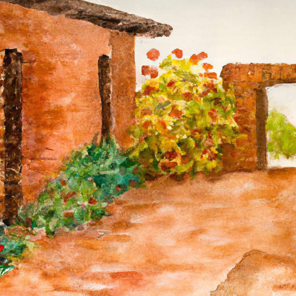 My painting of the scene