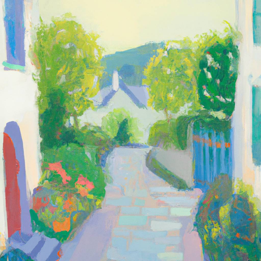 My painting of the scene