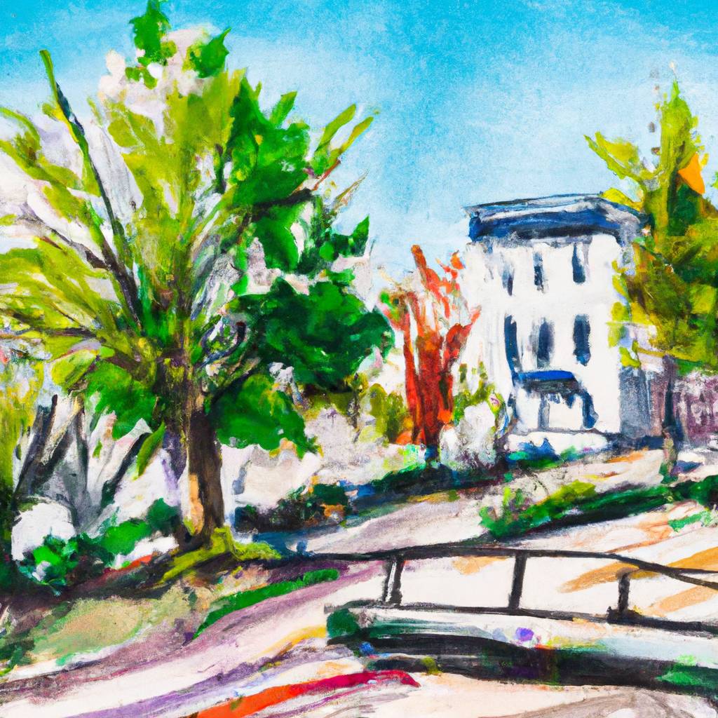 My painting of the scene