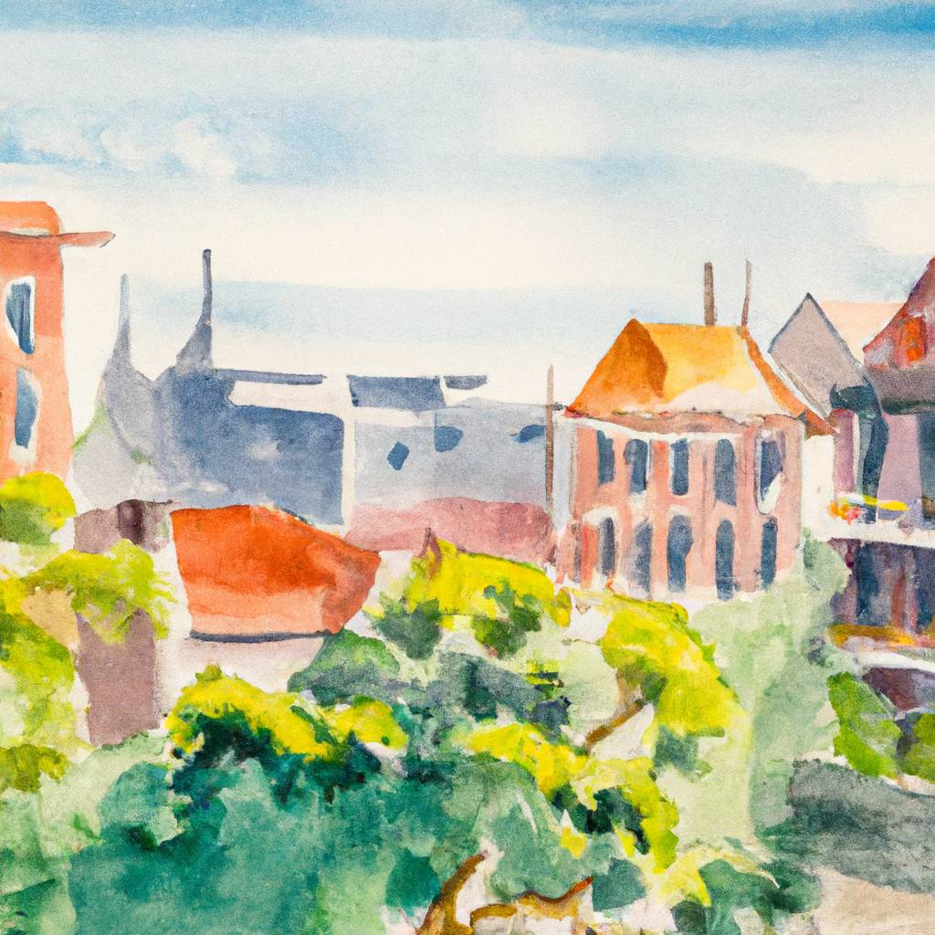 My painting of the scene