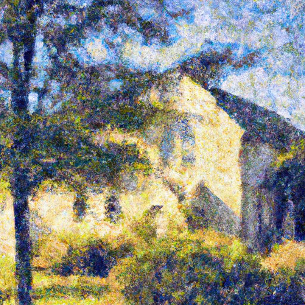 My painting of the scene