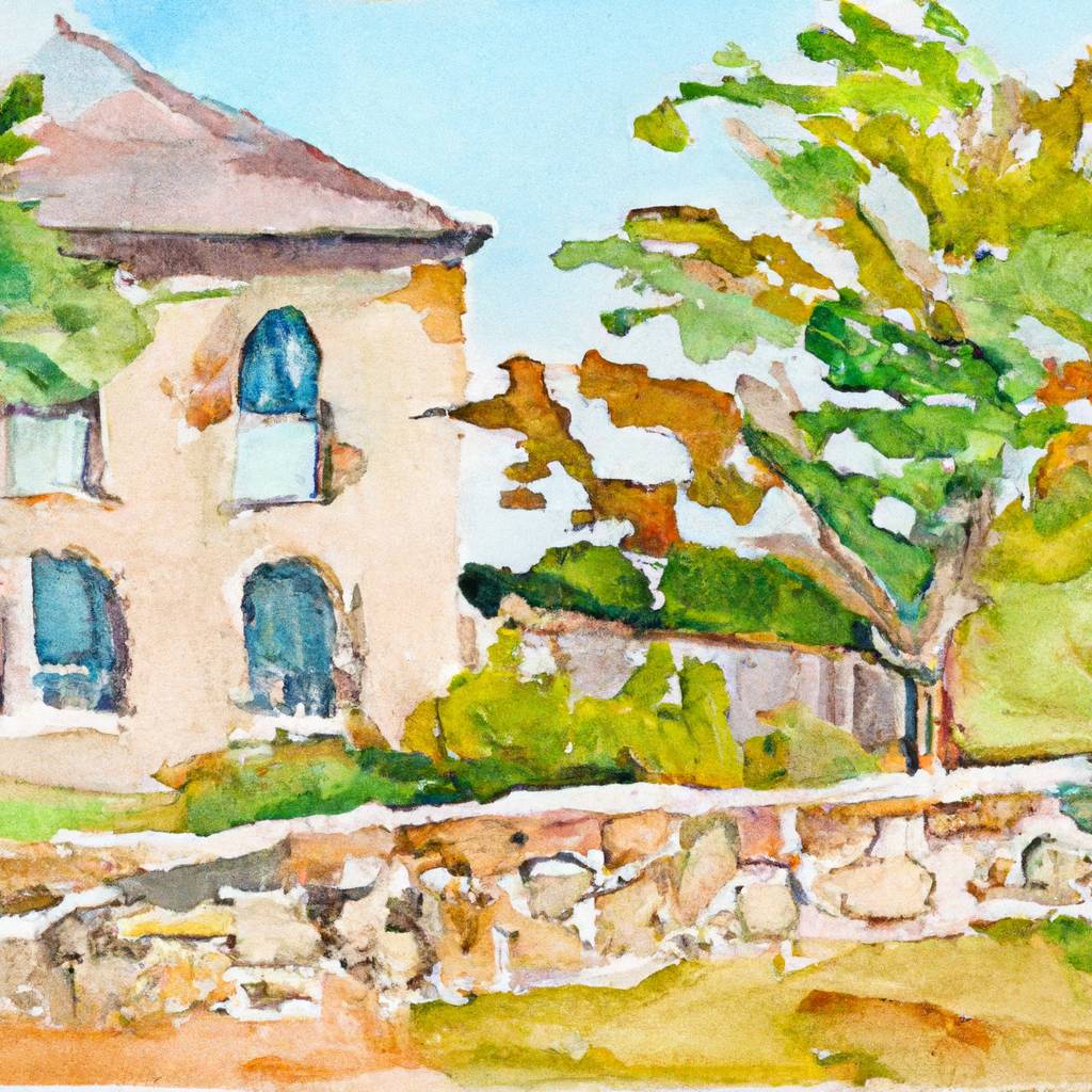 My painting of the scene