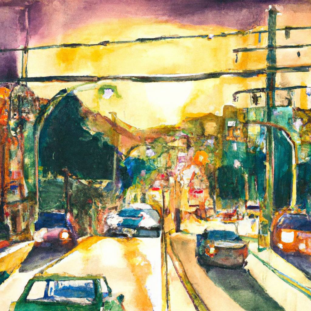 My painting of the scene