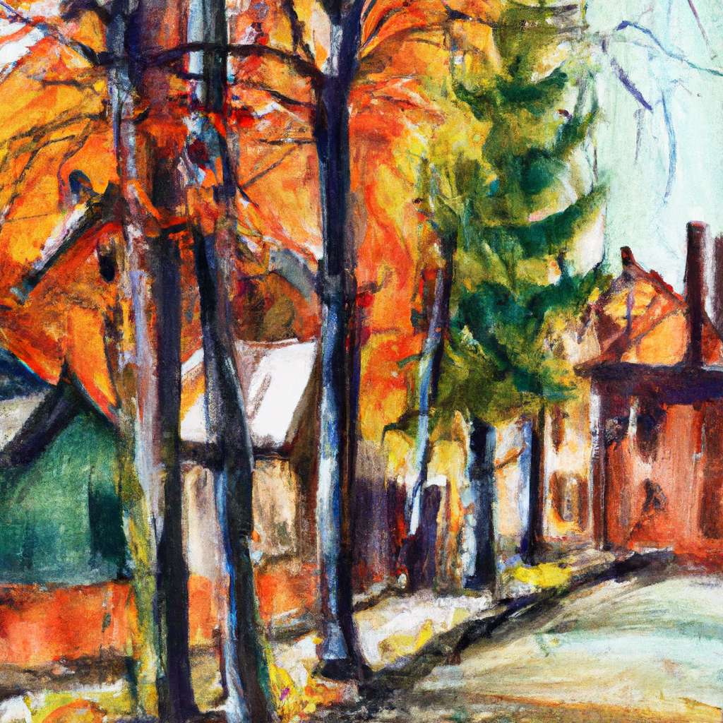 My painting of the scene