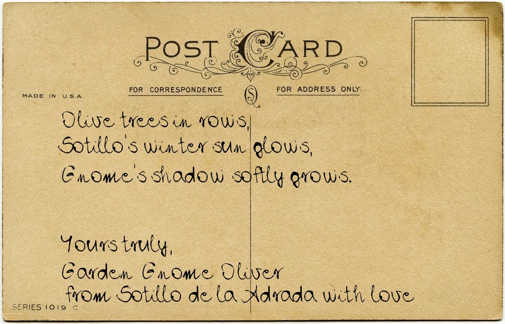 Gnome's postcard from Spain