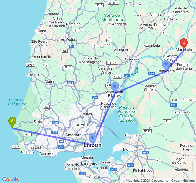 Recent journey map