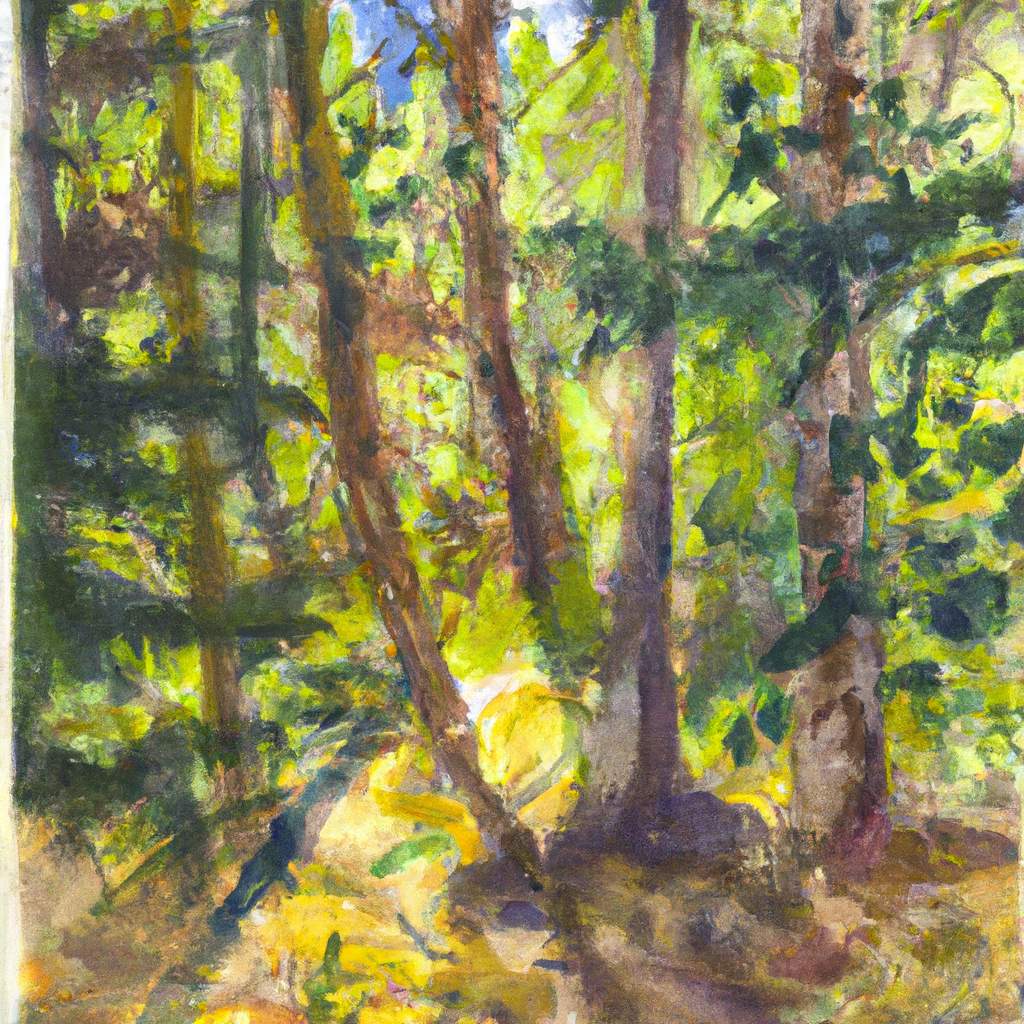 My painting of the scene