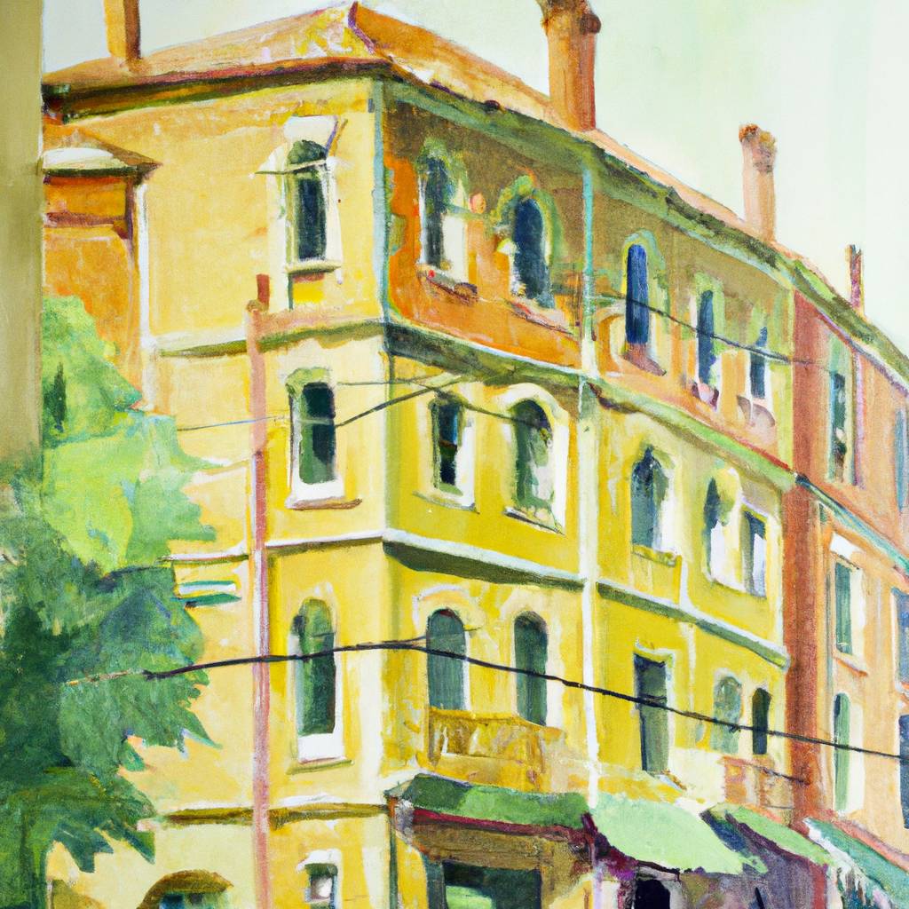 My painting of the scene