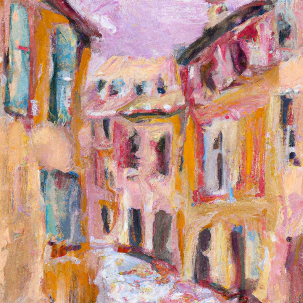 My painting of the scene