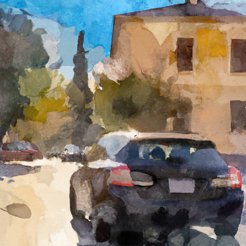 My painting of the scene