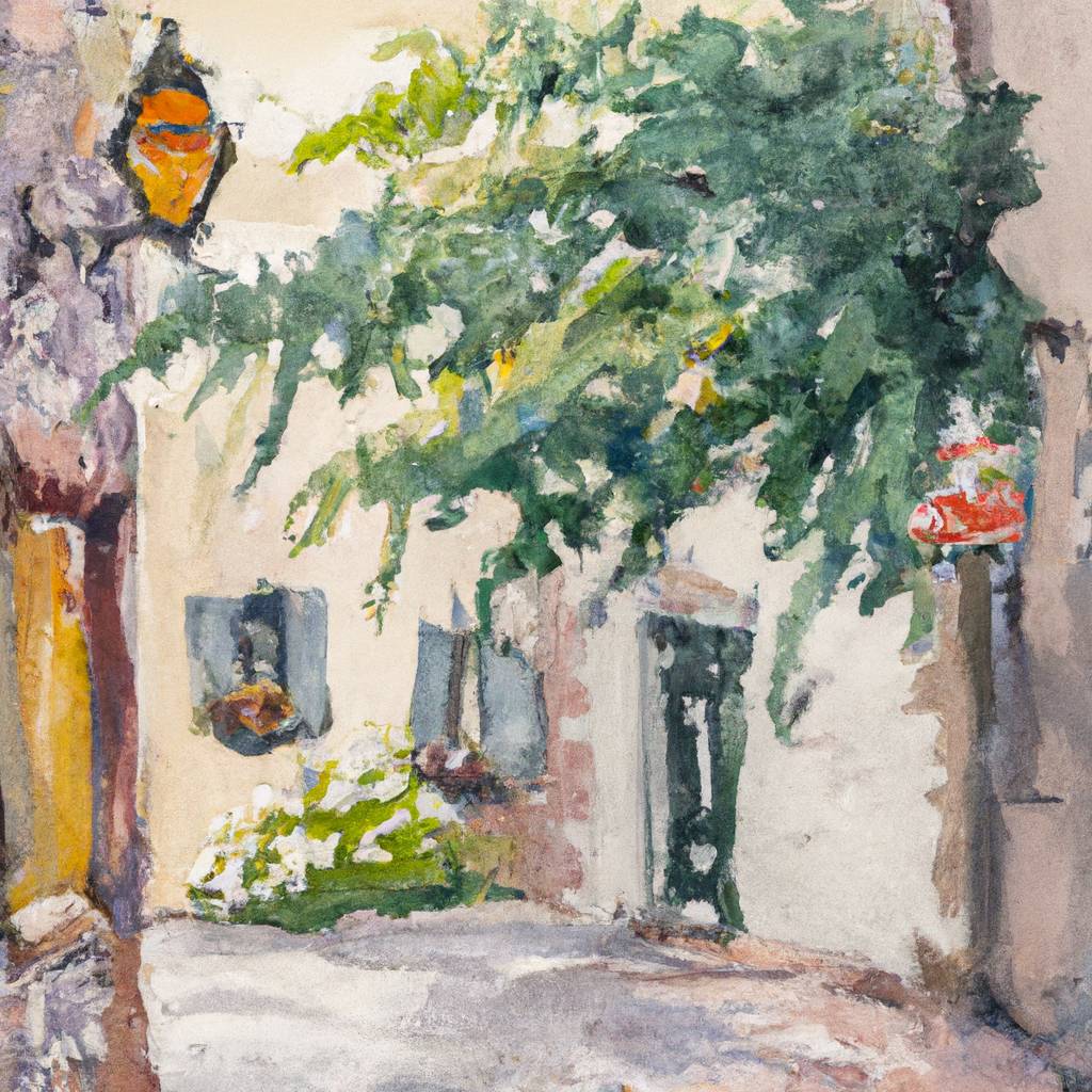 My painting of the scene