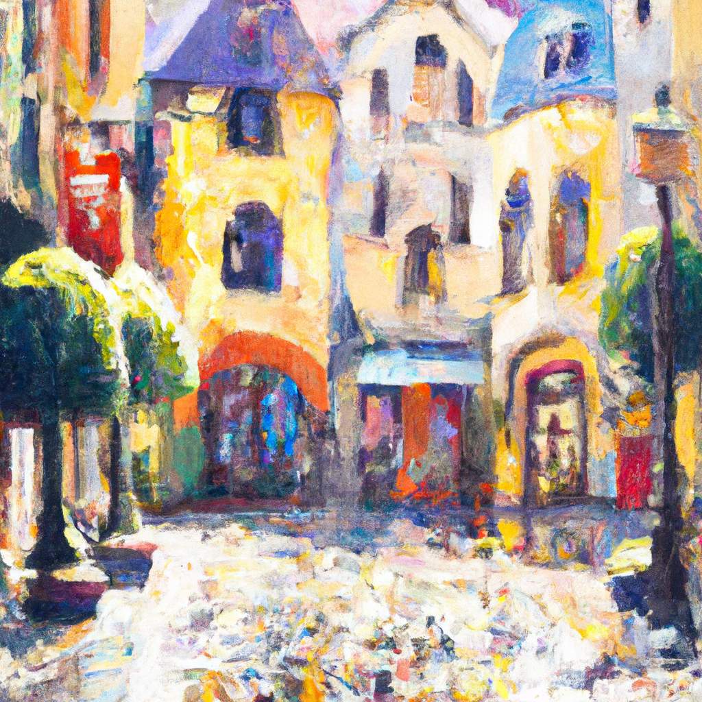 My painting of the scene