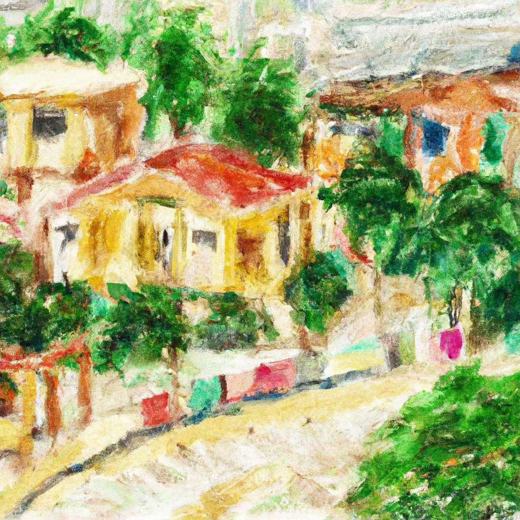 My painting of the scene