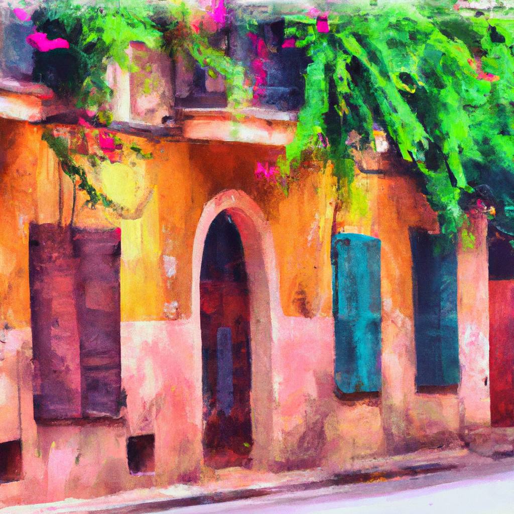 My painting of the scene