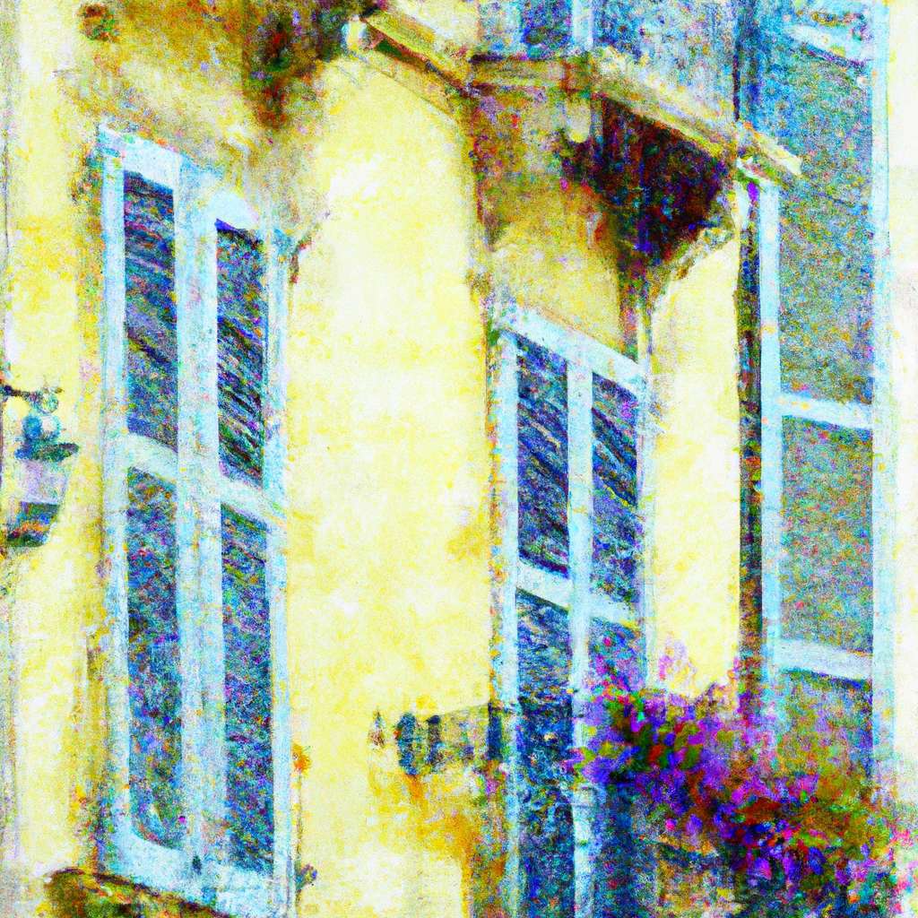 My painting of the scene