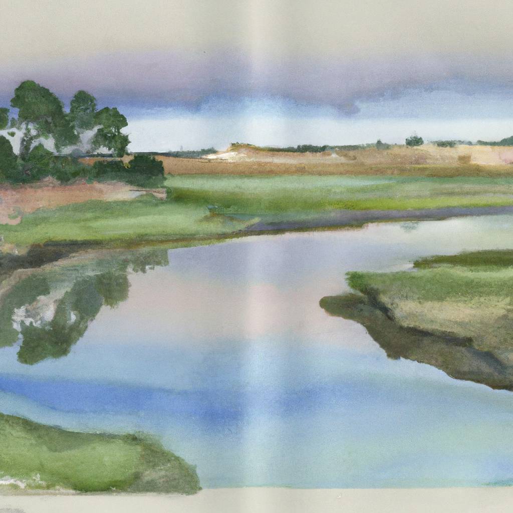 My painting of the scene