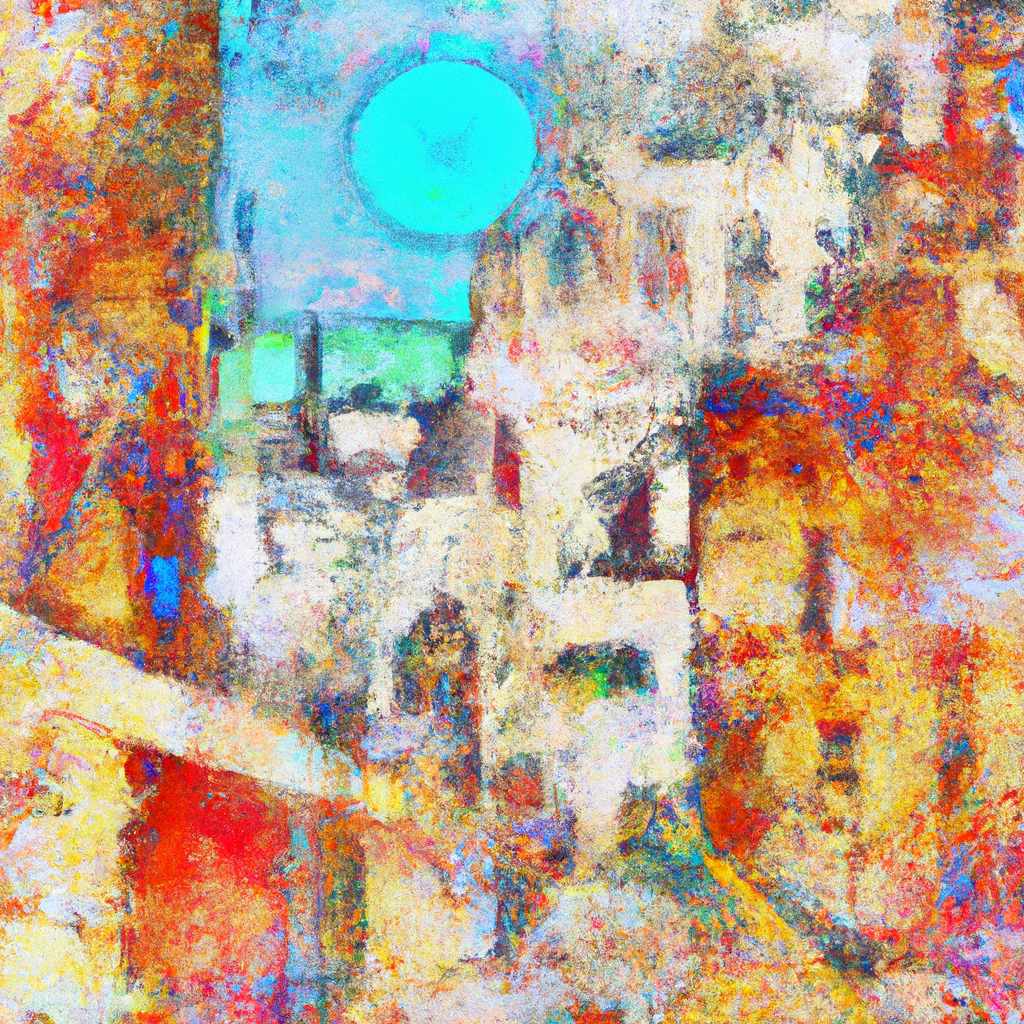 My painting of the scene