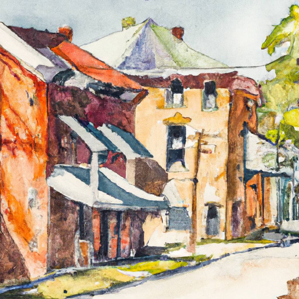 My painting of the scene