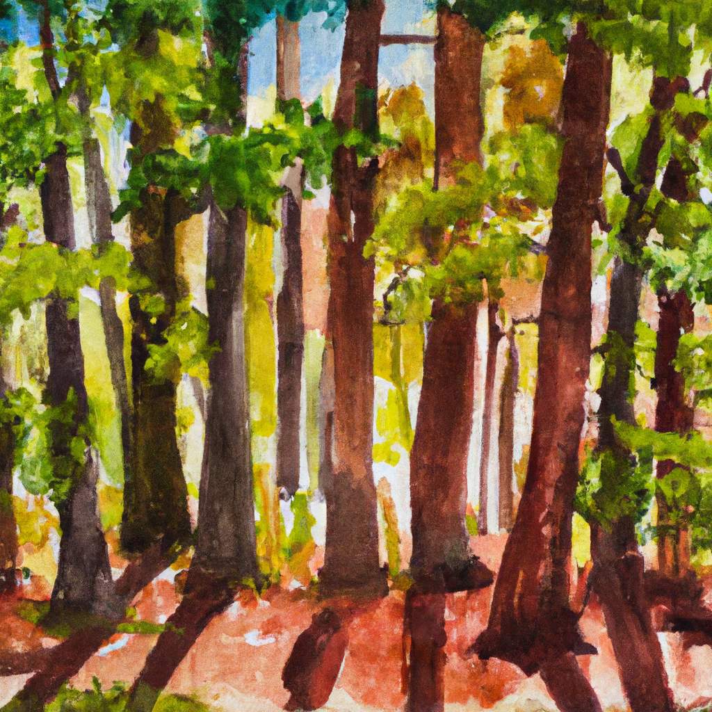 My painting of the scene