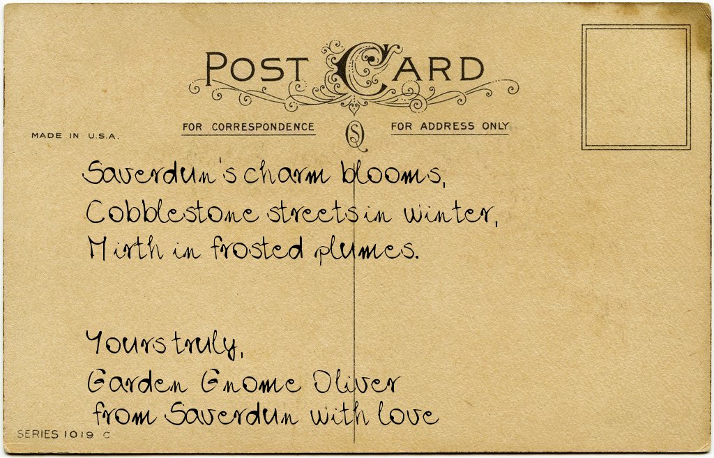 Gnome's postcard from France