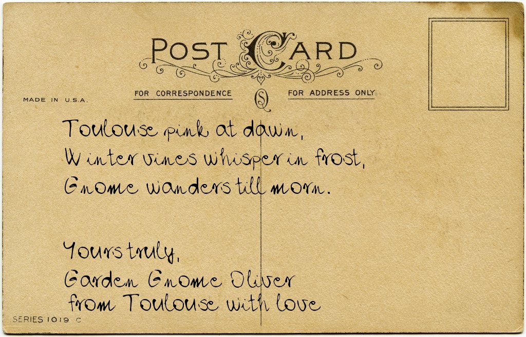 Gnome's postcard from France
