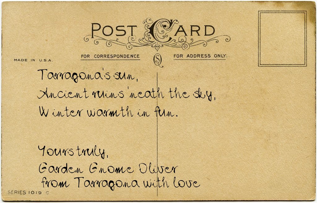 Gnome's postcard from Spain