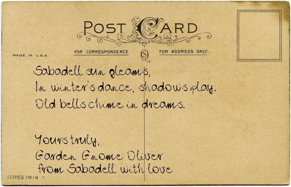 Gnome's postcard from Spain