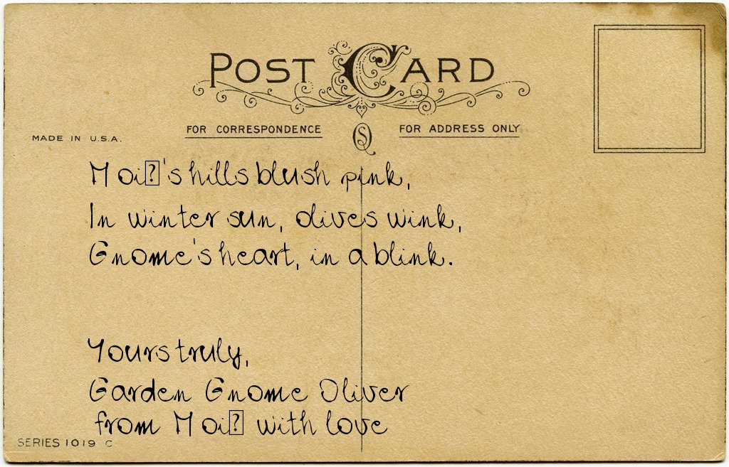 Gnome's postcard from Spain