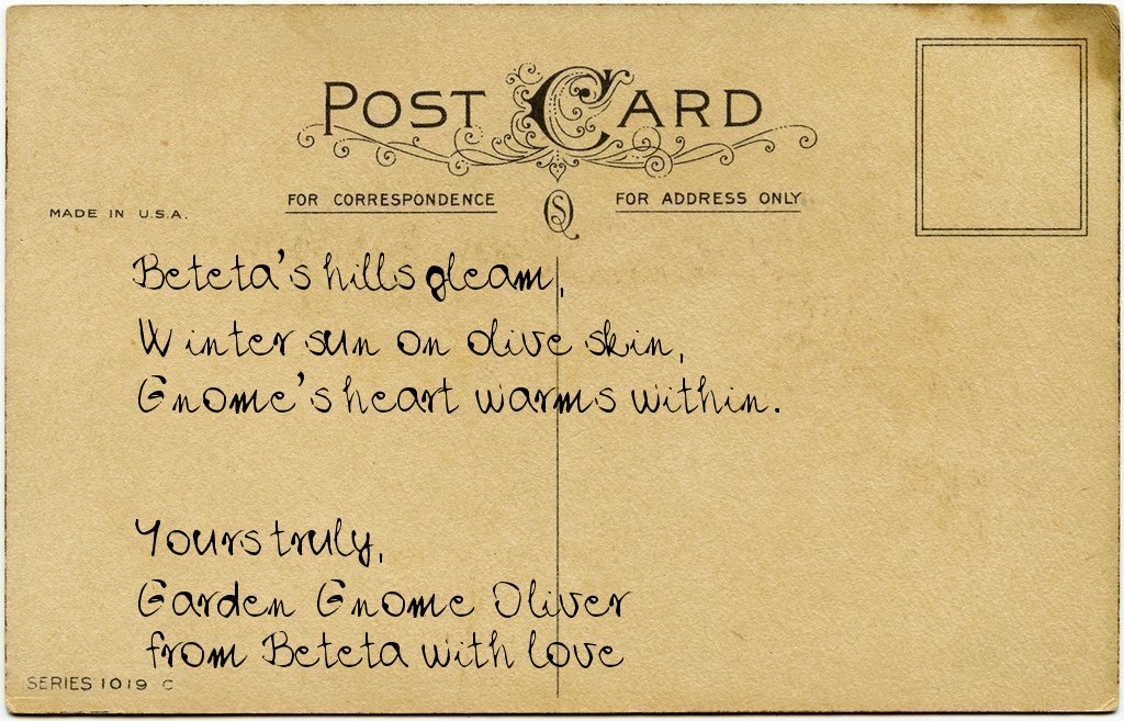 Gnome's postcard from Spain