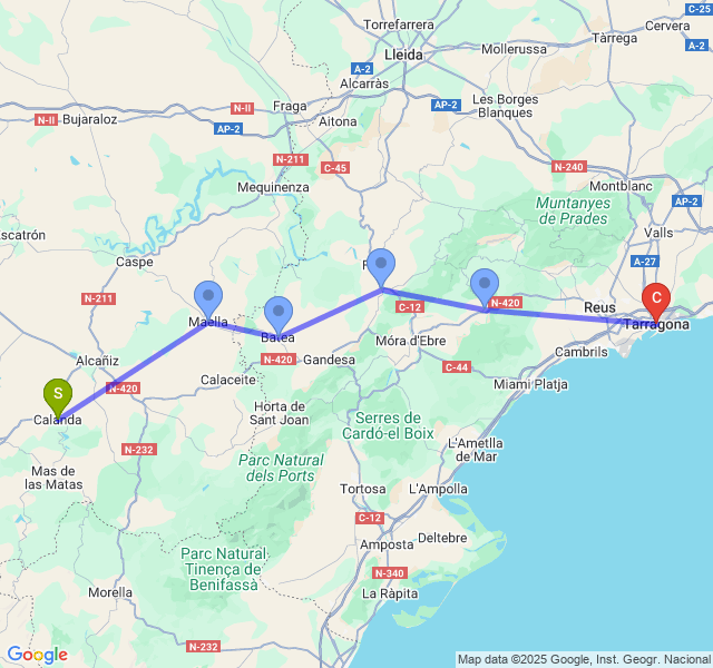 Recent journey map