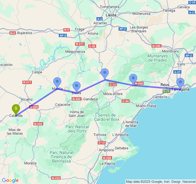 Recent journey map
