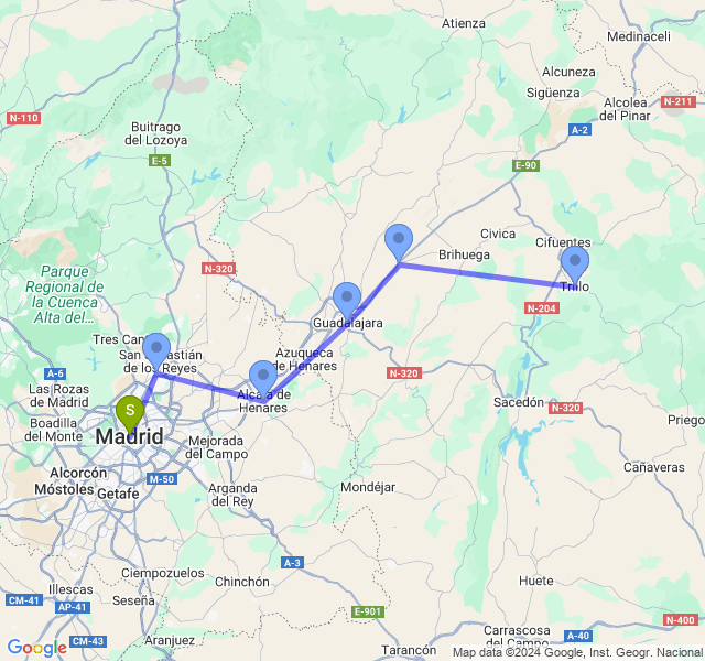 Recent journey map
