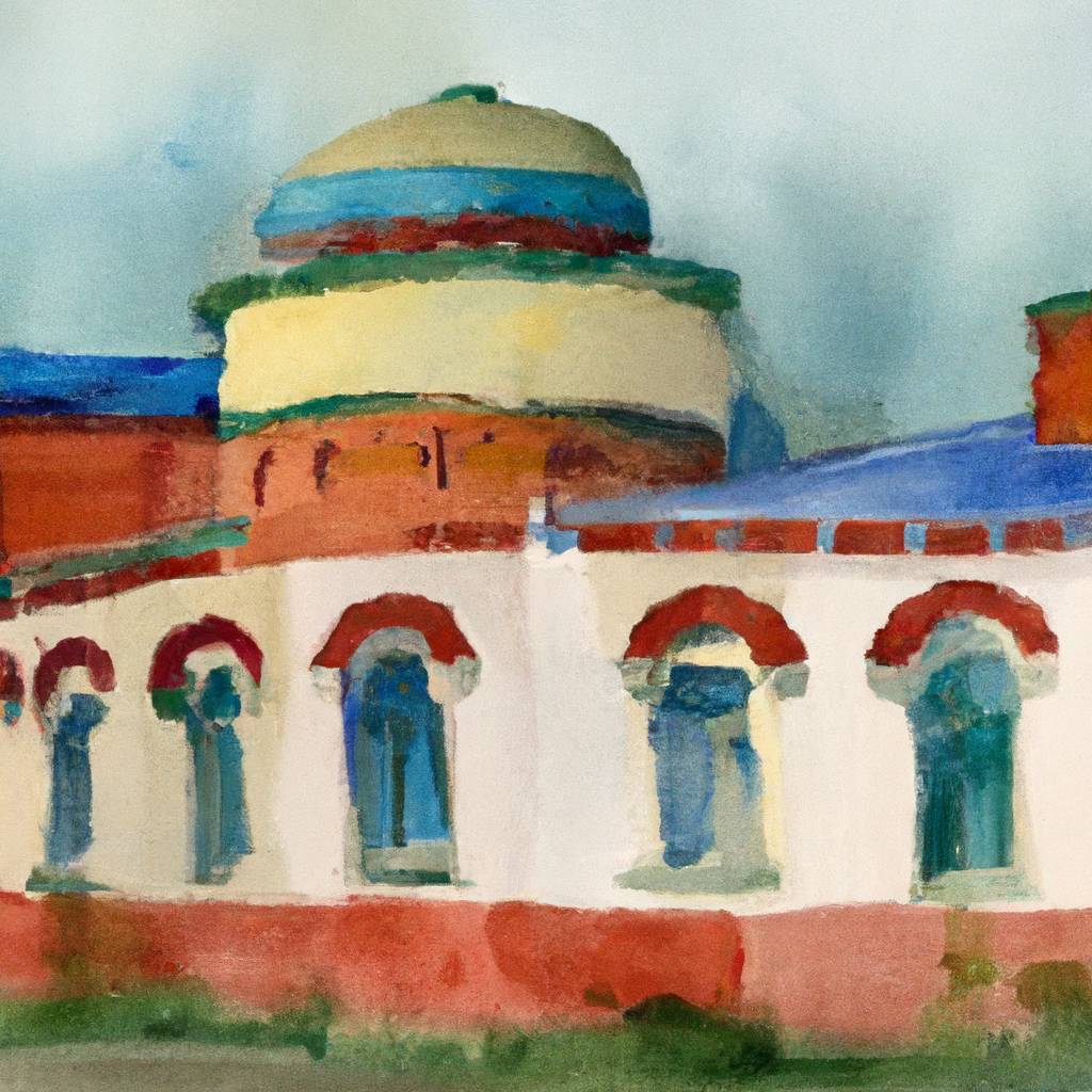 My painting of the scene