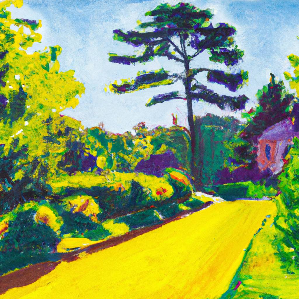 My painting of the scene