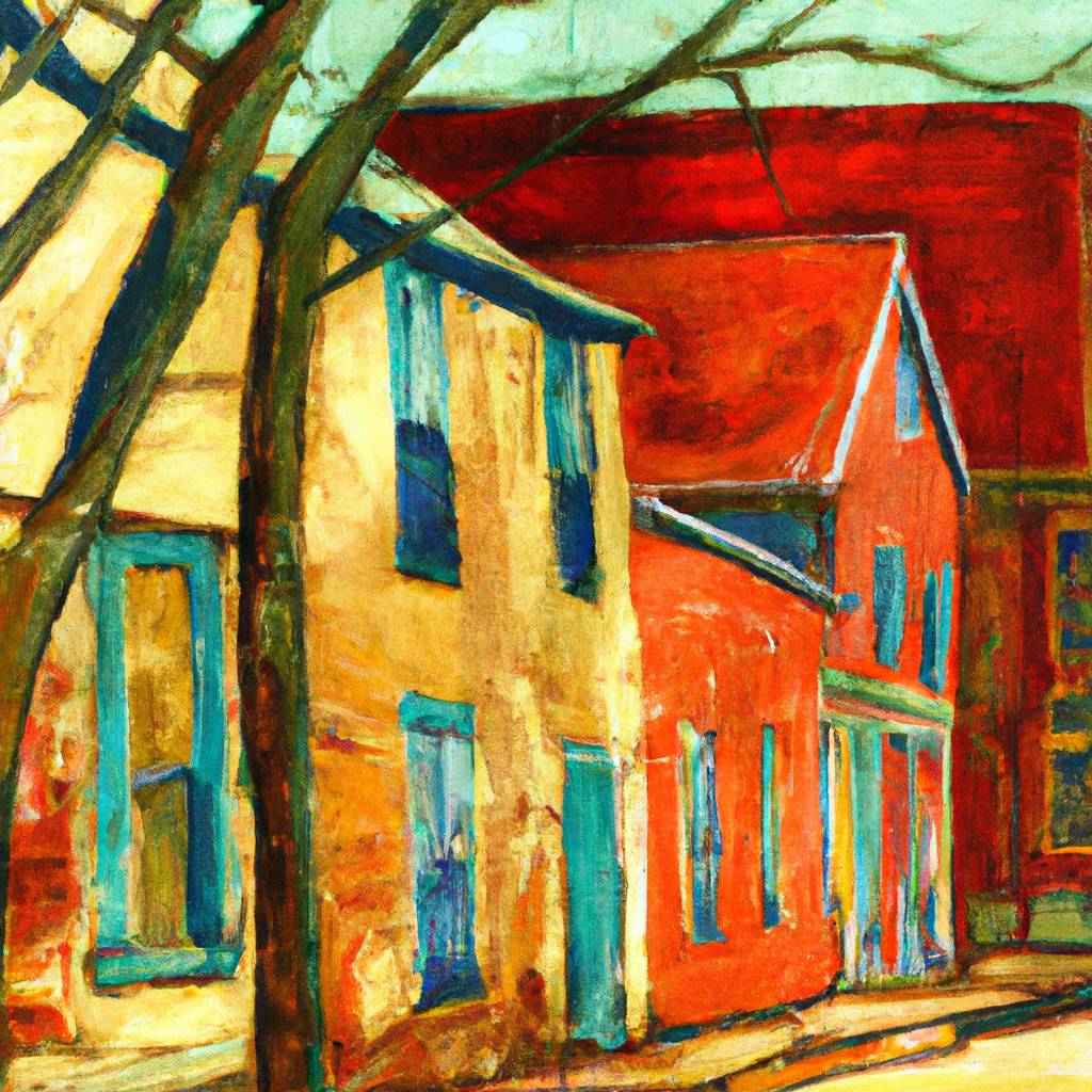 My painting of the scene