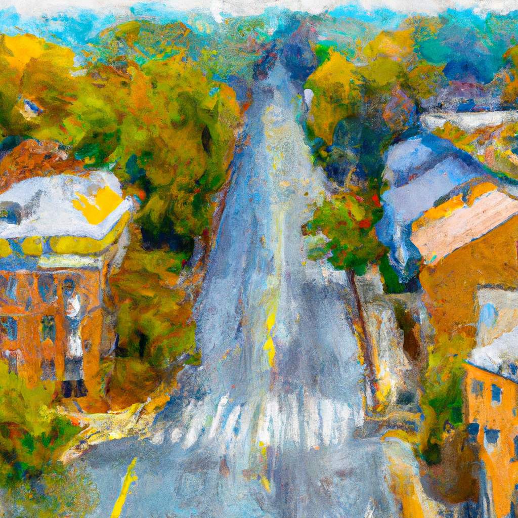 My painting of the scene