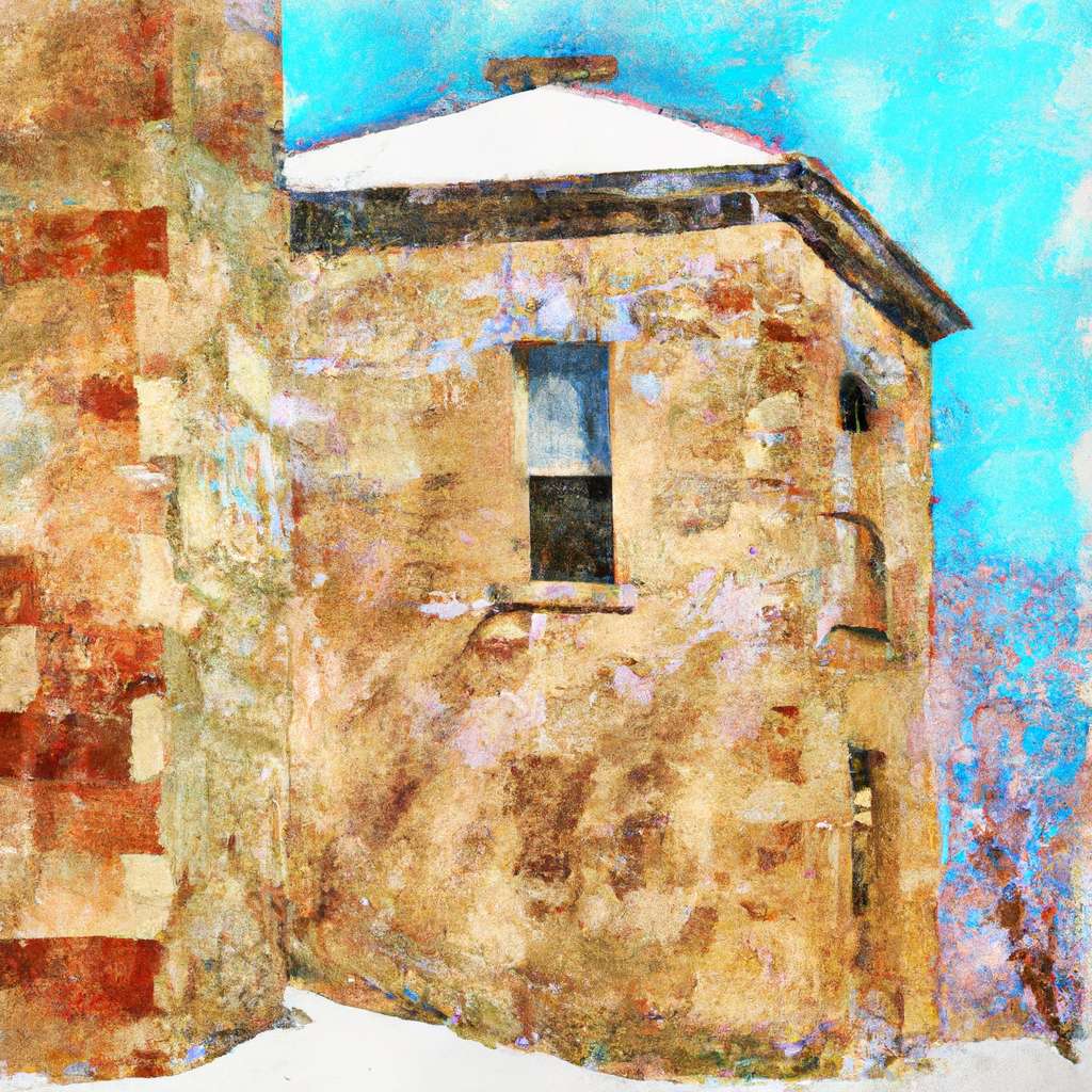 My painting of the scene