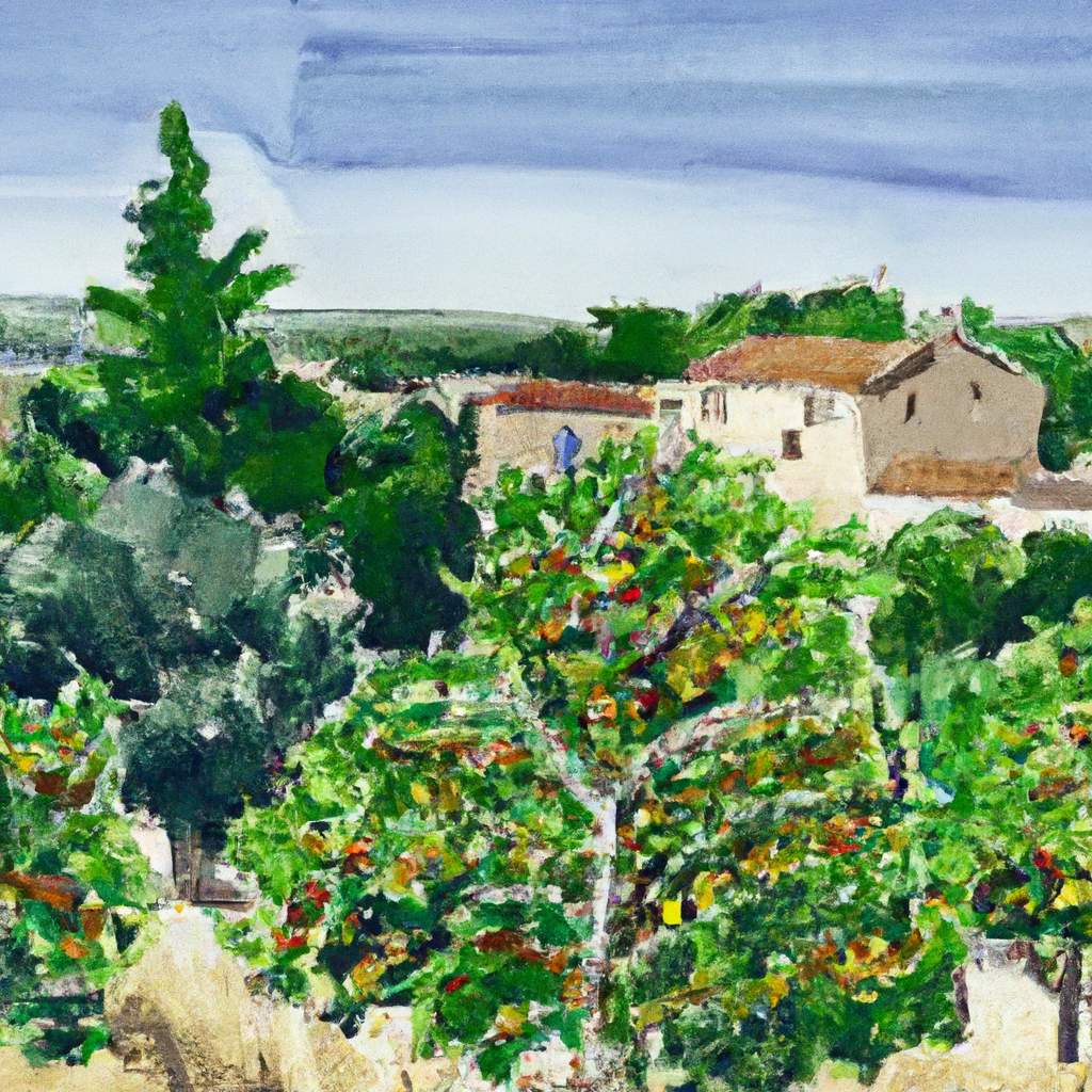 My painting of the scene