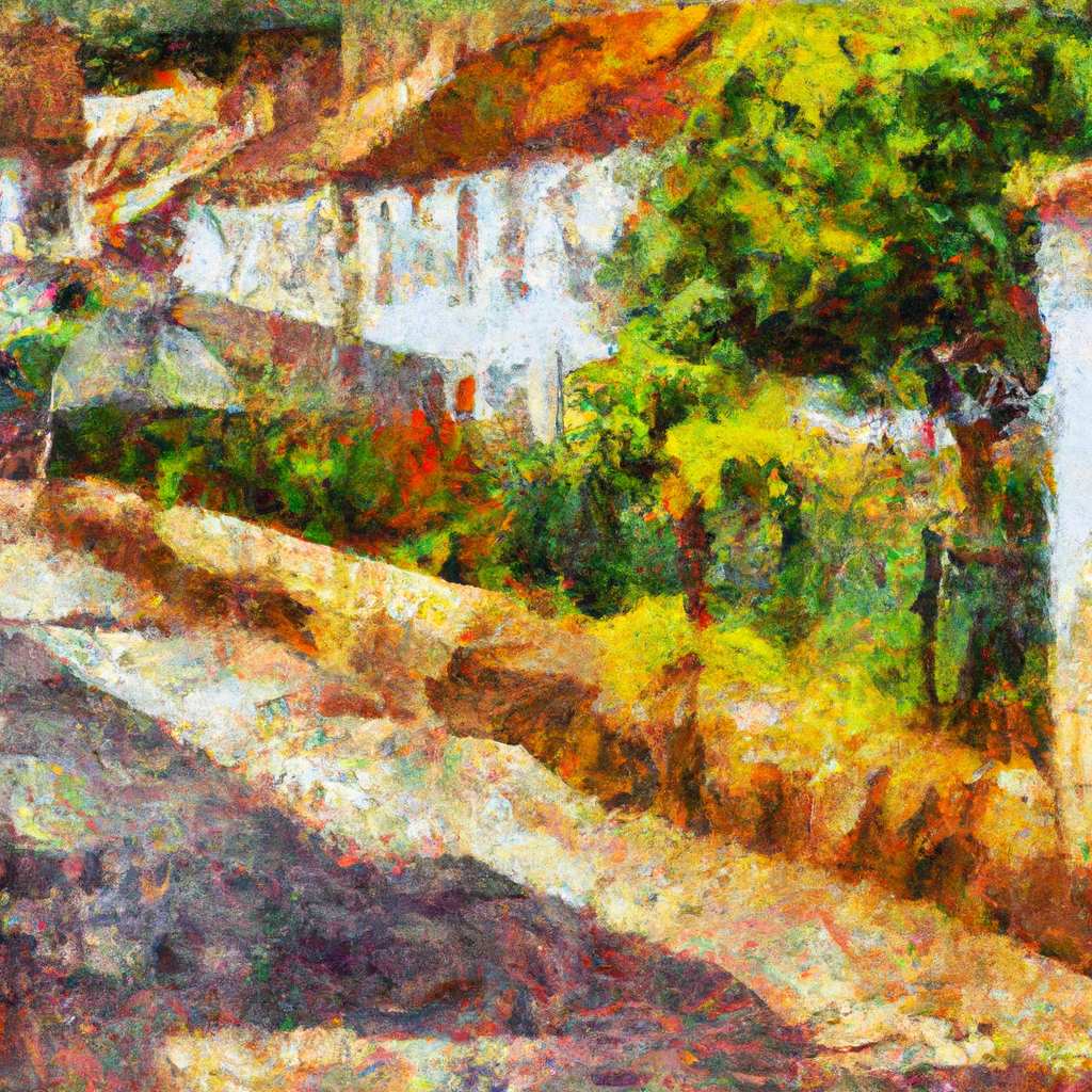 My painting of the scene