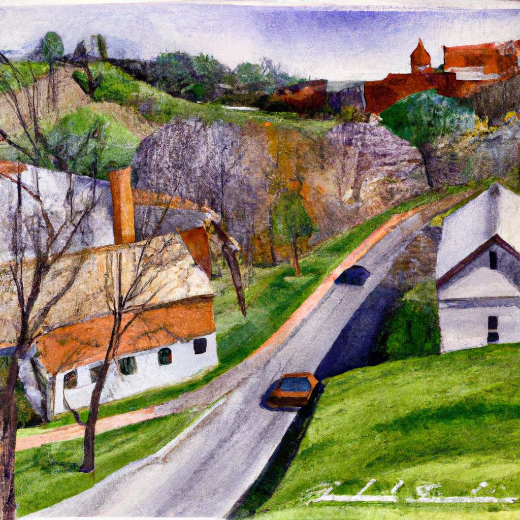 My painting of the scene