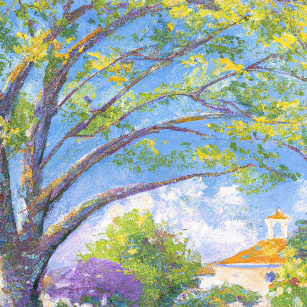 My painting of the scene