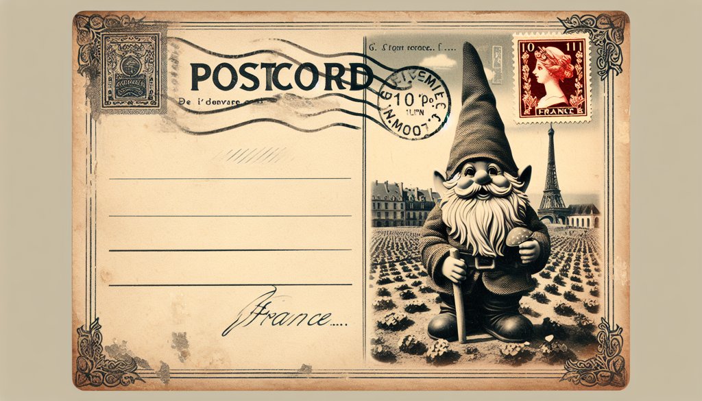 Gnome's postcard from France