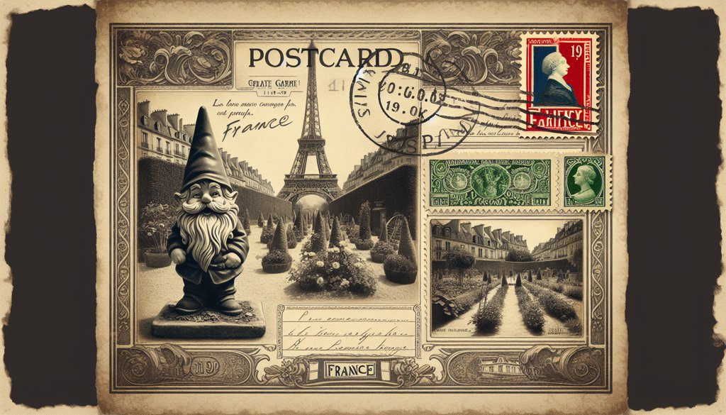 Gnome's postcard from France