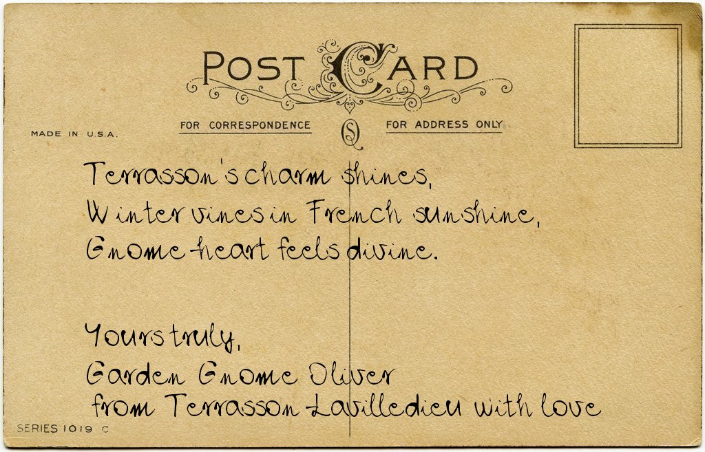 Gnome's postcard from France