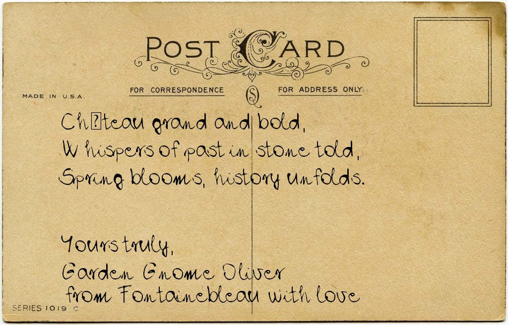 Gnome's postcard from France