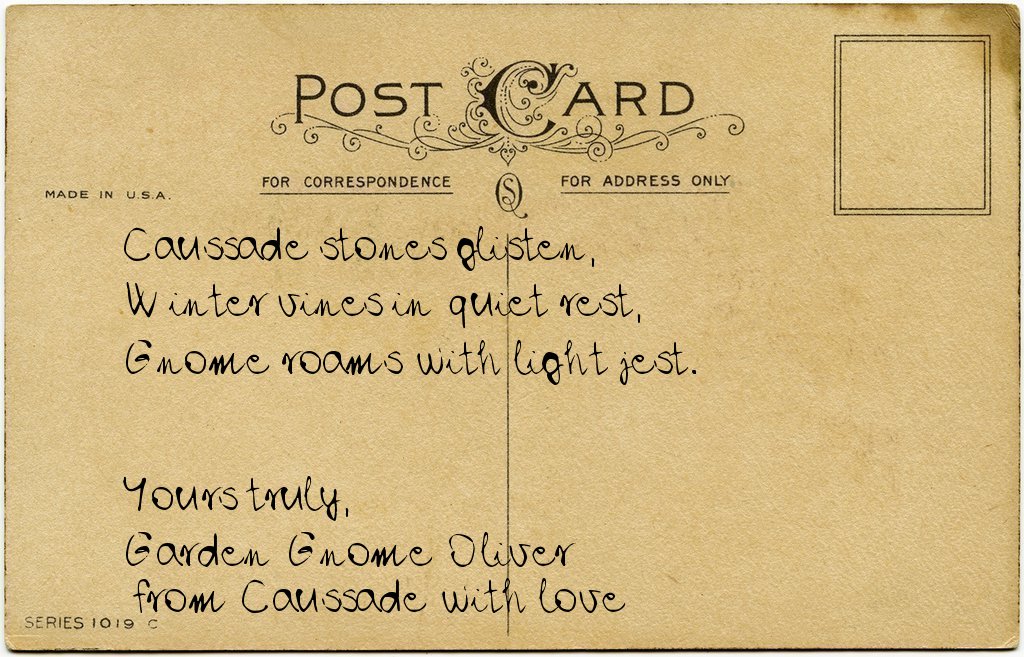 Gnome's postcard from France